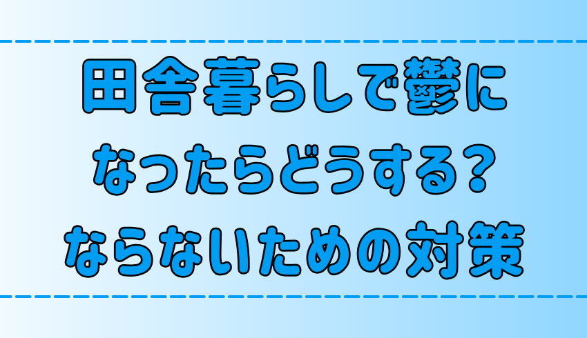 【田舎暮らし】都会からの移住者が鬱にならないための6つの予防策【地方移住】